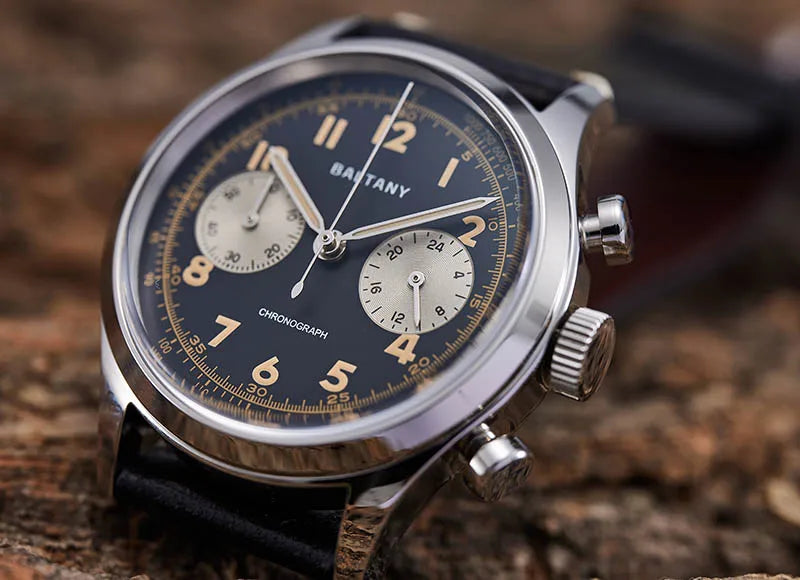 Baltany S5034 quartz movement, chronograph function detail