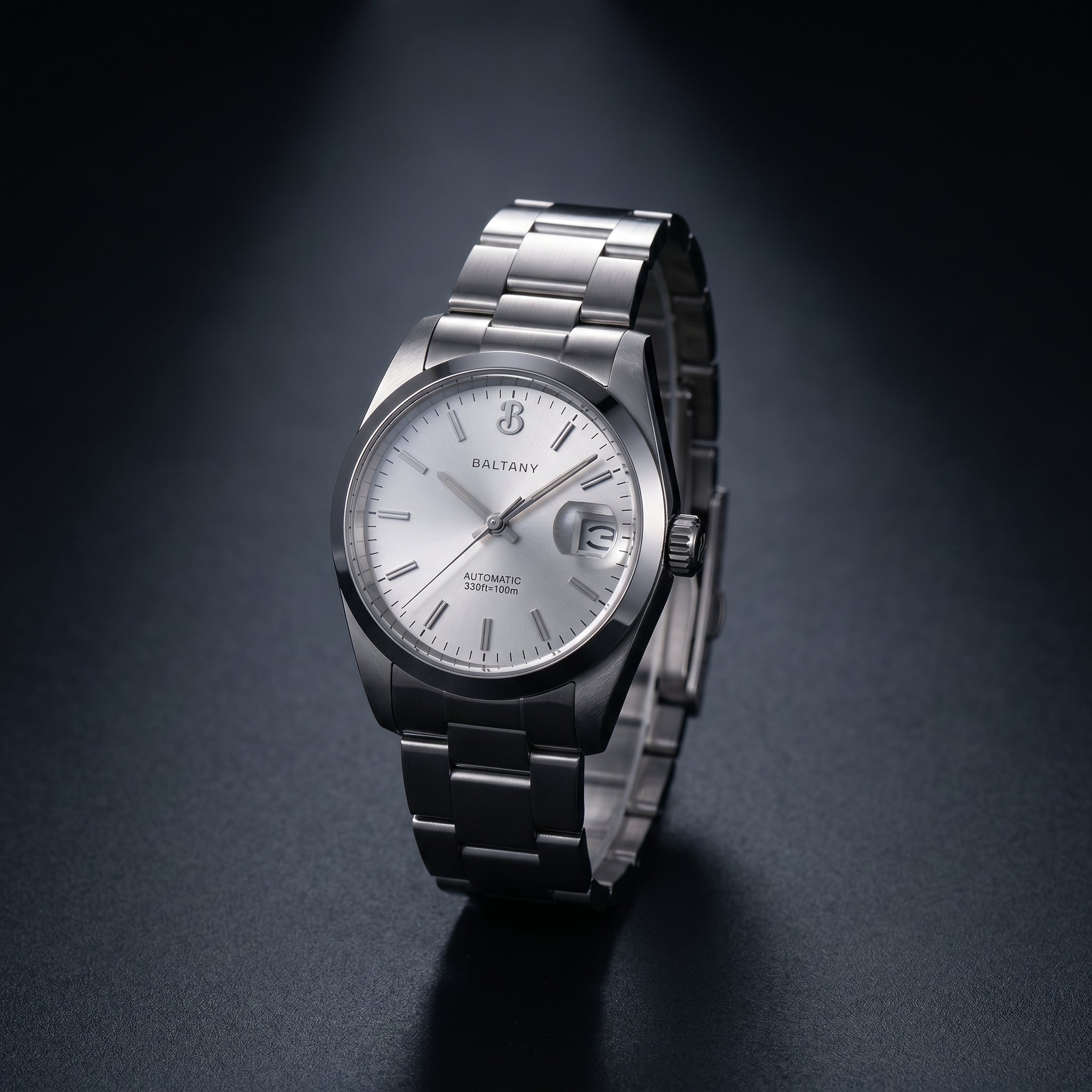 Baltany S4095 Automatic Dress Watch — 36mm NH35, Sunray Dial, Sapphire