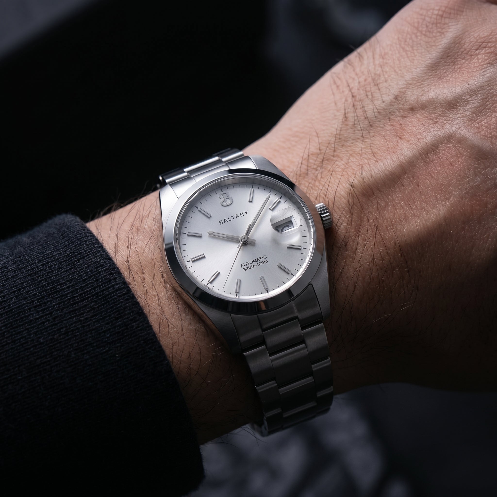 Baltany S4095 Automatic Dress Watch — 36mm NH35, Sunray Dial, Sapphire