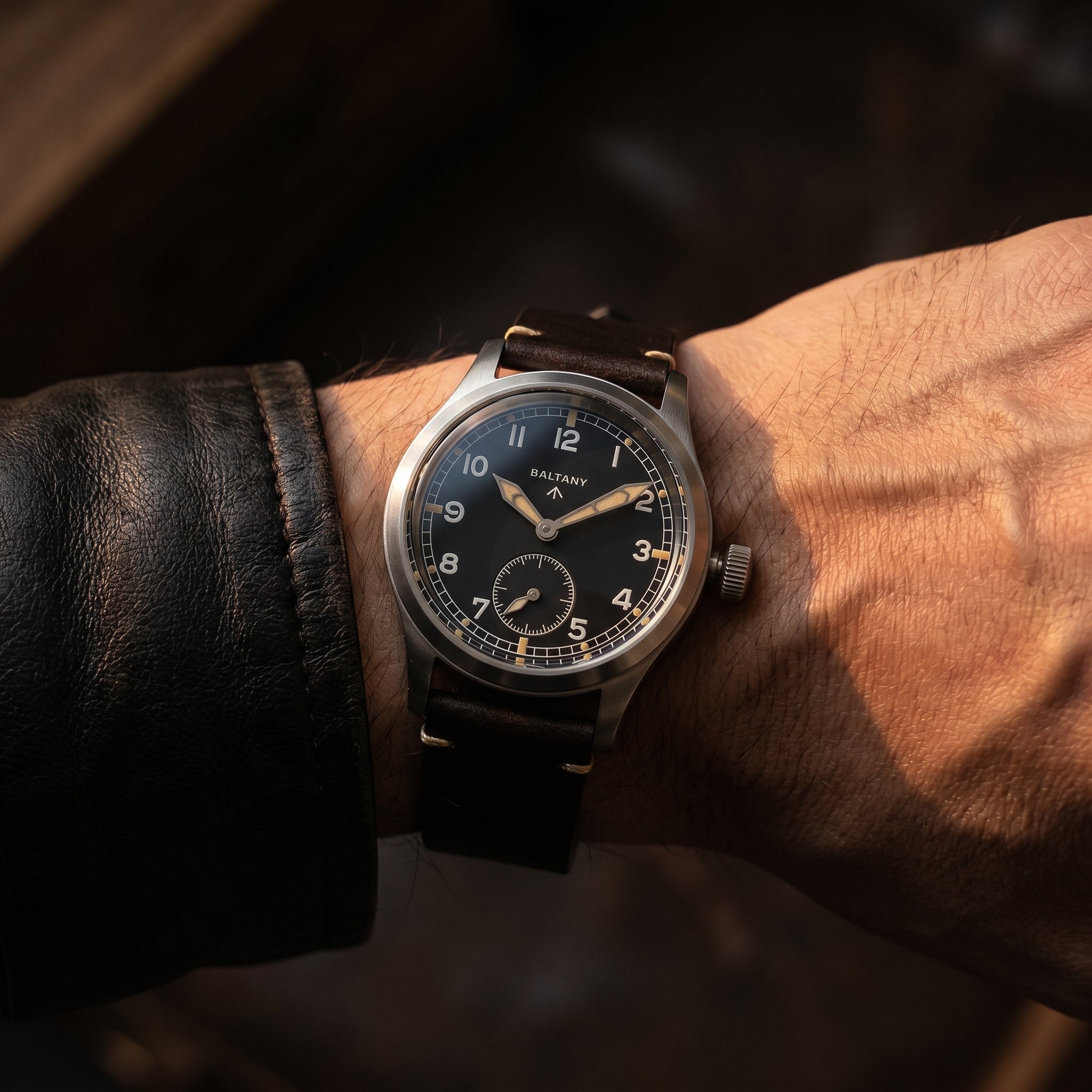 Baltany S2032 Military Field Watch — 39mm Quartz, 200m, Sapphire