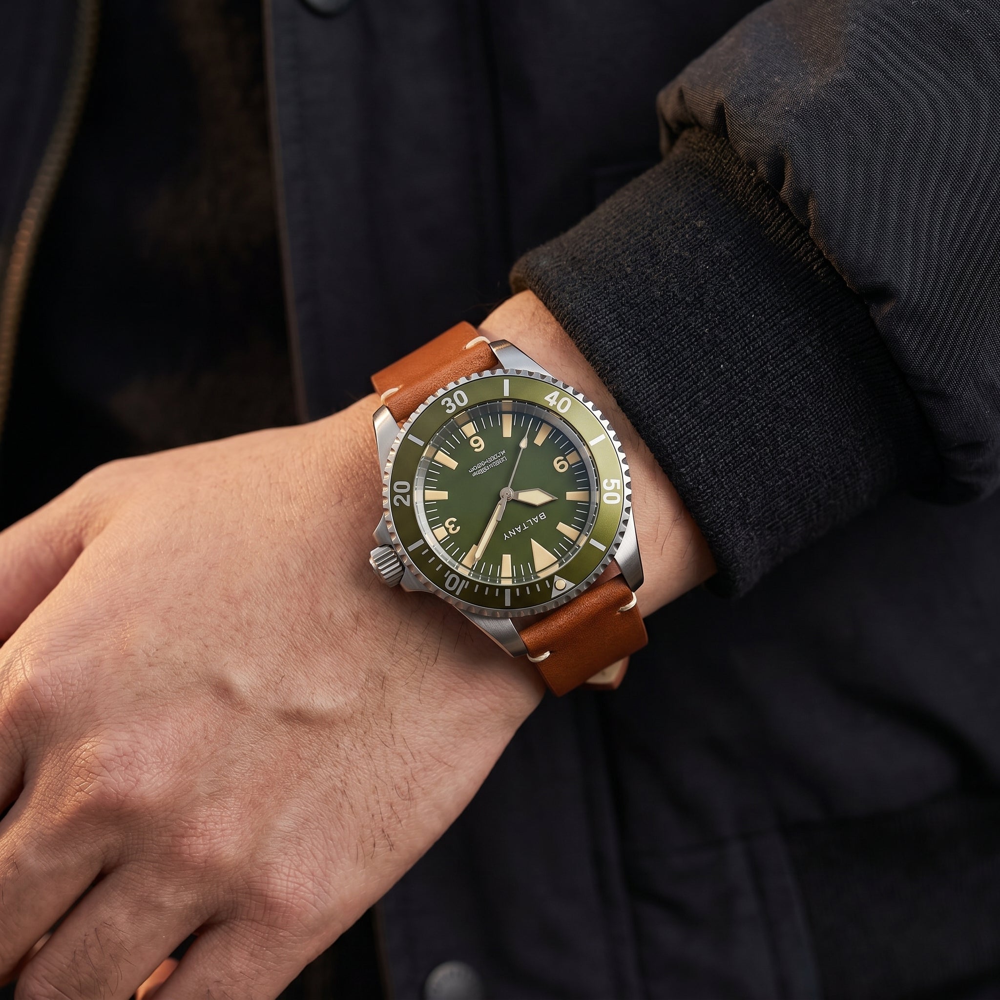 Baltany S3026 Automatic Dive Watch — 42mm NH38, 200m, Retro Sapphire