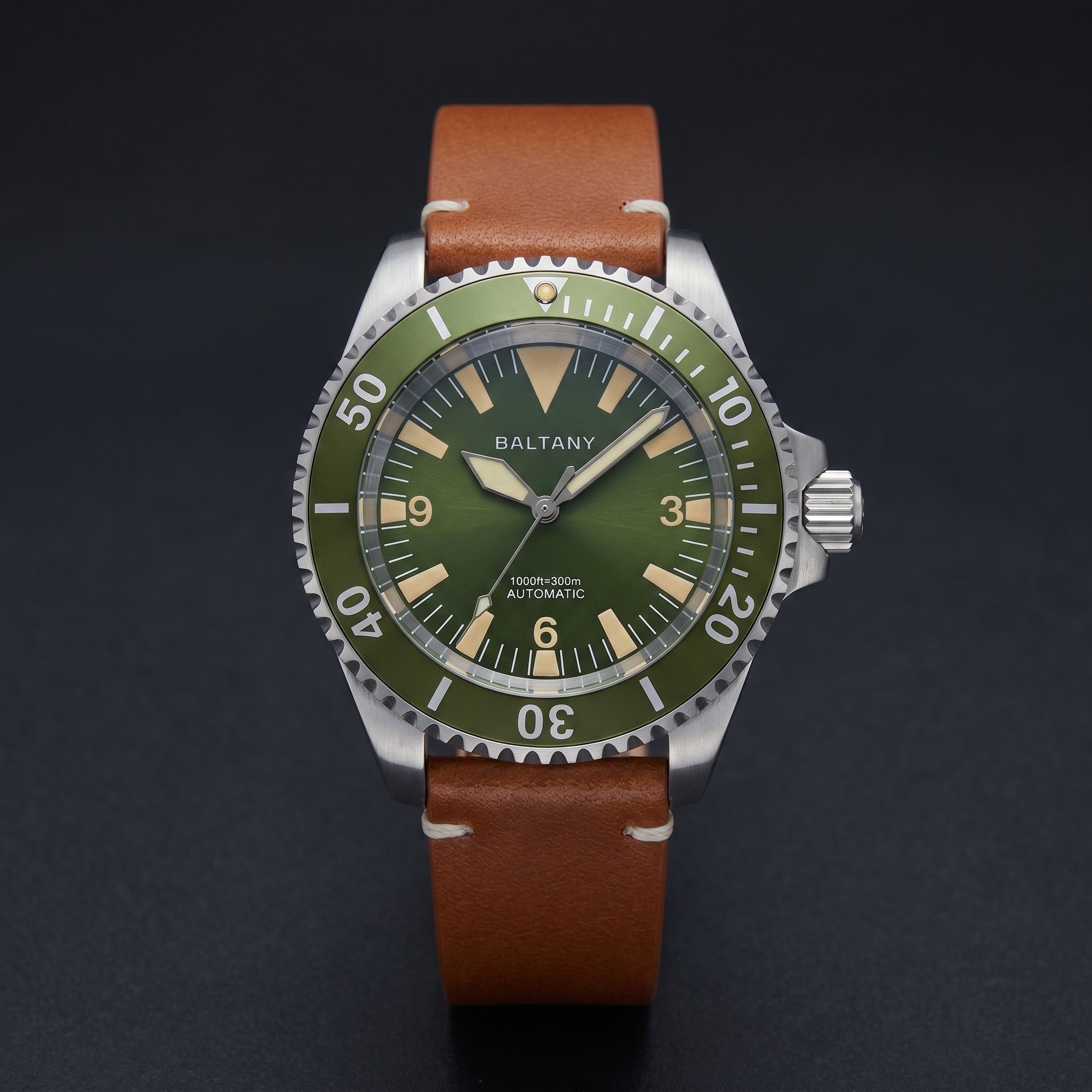Baltany S3026 Automatic Dive Watch — 42mm NH38, 200m, Retro Sapphire