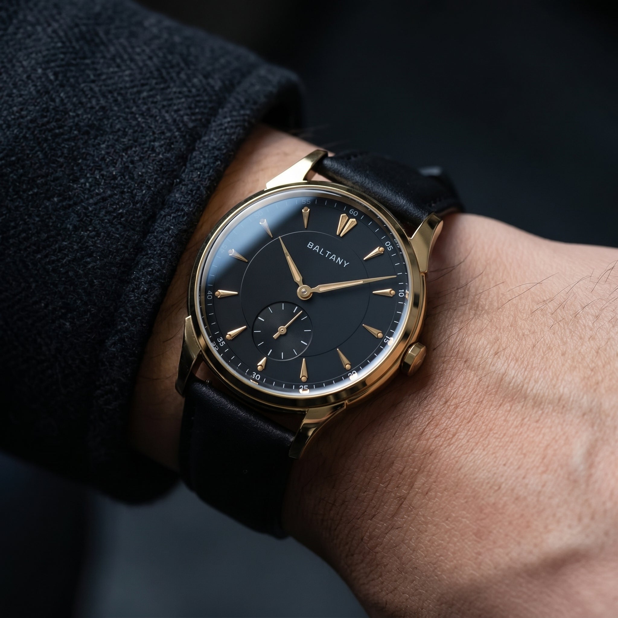 Baltany S4101 Retro Dress Watch — 38.5mm ST1701, Sapphire, Auto or Hand-Wind